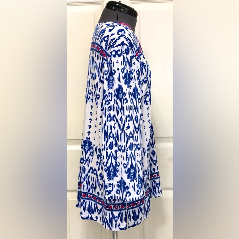 JM Collection Embellished Ikat Top - Picture 10 of 16